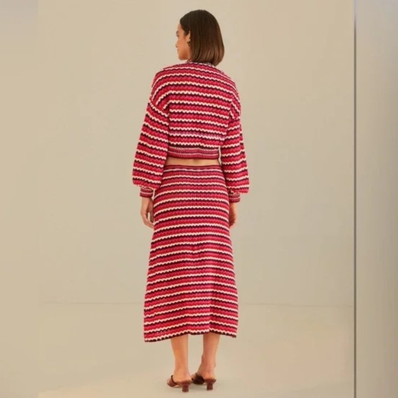 NWT FARM RIO COLORFUL CROCHET SKIRT- SIZE Large - Picture 7 of 9